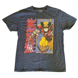 Mad Engine Marvel Comics X-men Wolverine T-shirt Mens Medium Black Graphic Tee